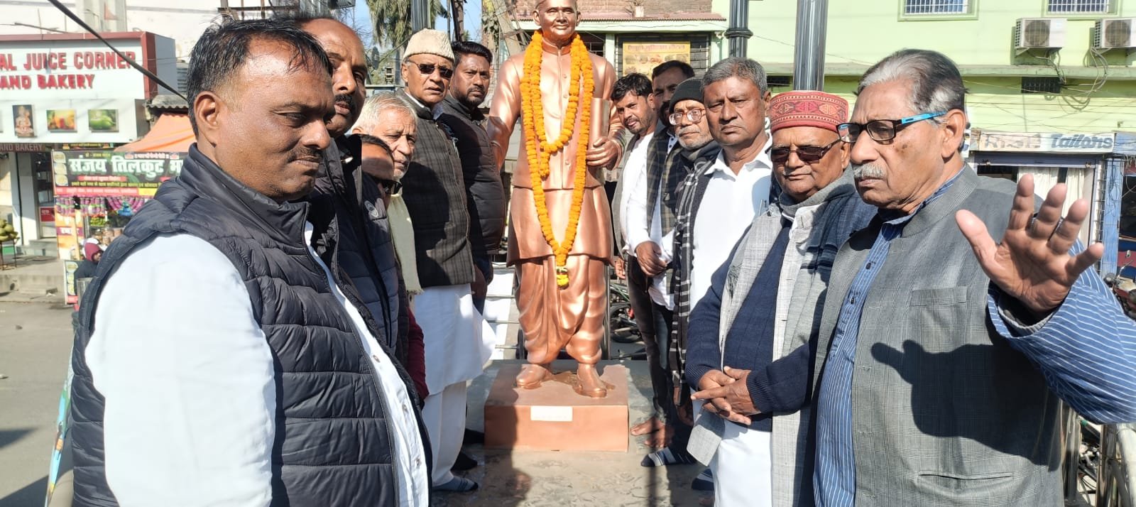 केन्द्र सरकार द्वारा मनरेगा से महात्मा गांधी का नाम हटाने के विरोध में एक दिवसीय उपवास कार्यक्रम संपन्न