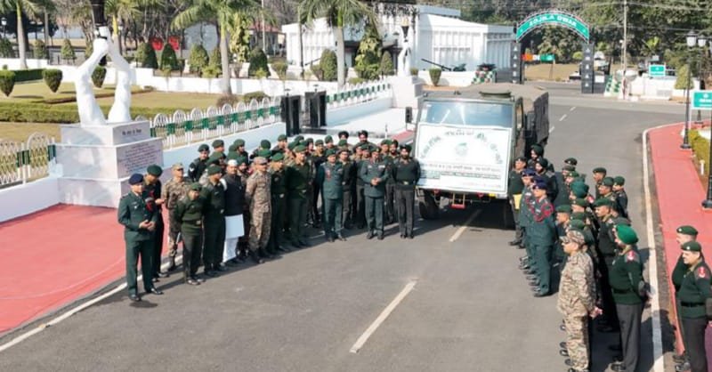 पंजाब रेजिमेंटल सेंटर में सेना दिवस के अवसर पर