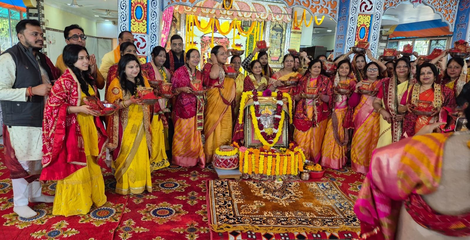 श्री रानी सती दादी मंदिर का तीन दिवसीय वार्षिक उत्सव के दूसरे दिन अभिषेक कार्यक्रम का आयोजन