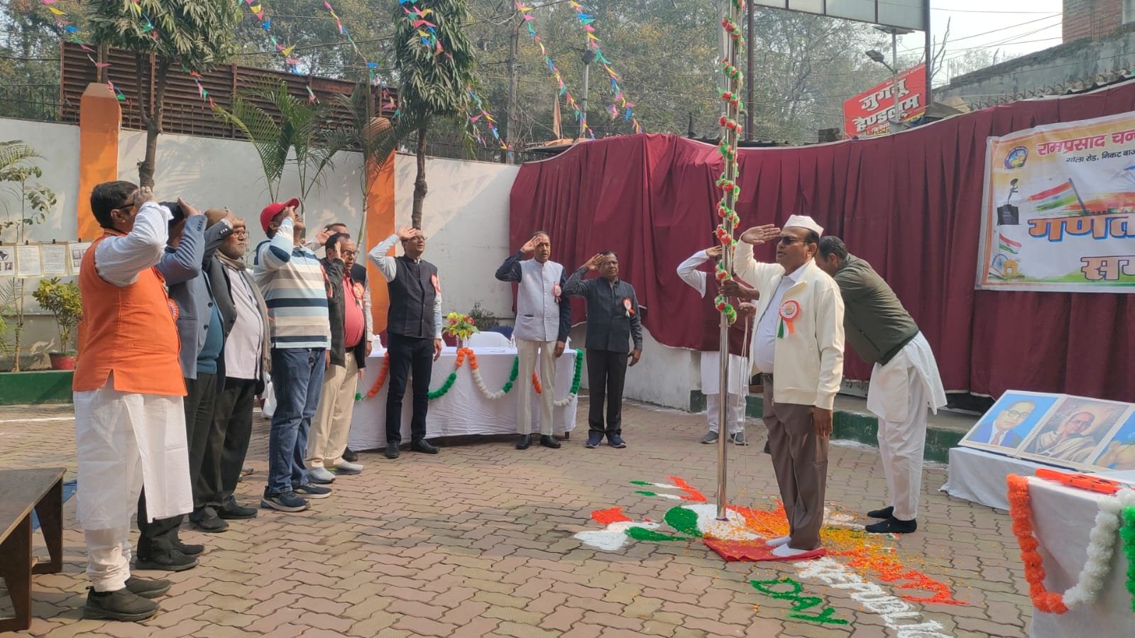 रामप्रसाद चंद्रभान सरस्वती शिशु विद्या मंदिर में गणतंत्र दिवस समारोह हर्षोल्लास के साथ संपन्न