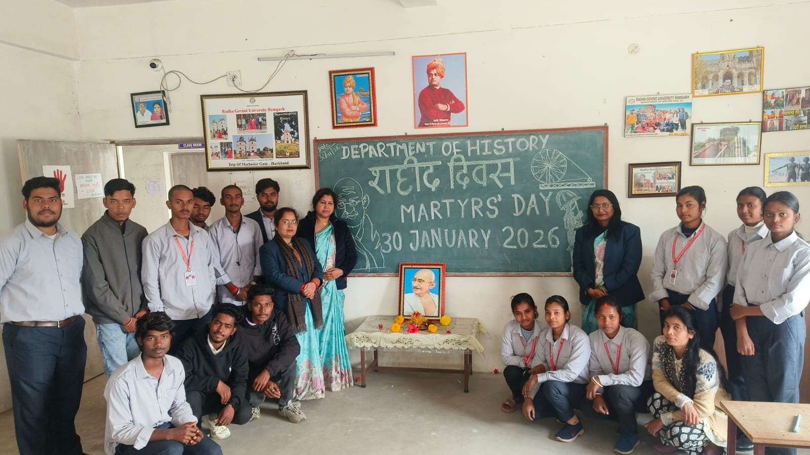 राधा गोविंद विश्वविद्यालय में शहीद दिवस का भावपूर्ण आयोजन