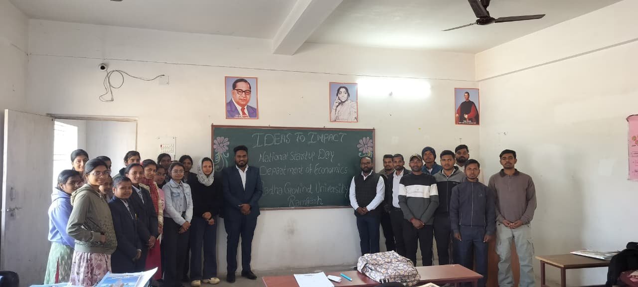 राष्ट्रीय स्टार्टअप दिवस पर राधा गोविन्द विश्वविद्यालय में “आइडिया टू इम्पैक्ट” कार्यक्रम का हुआ आयोजन