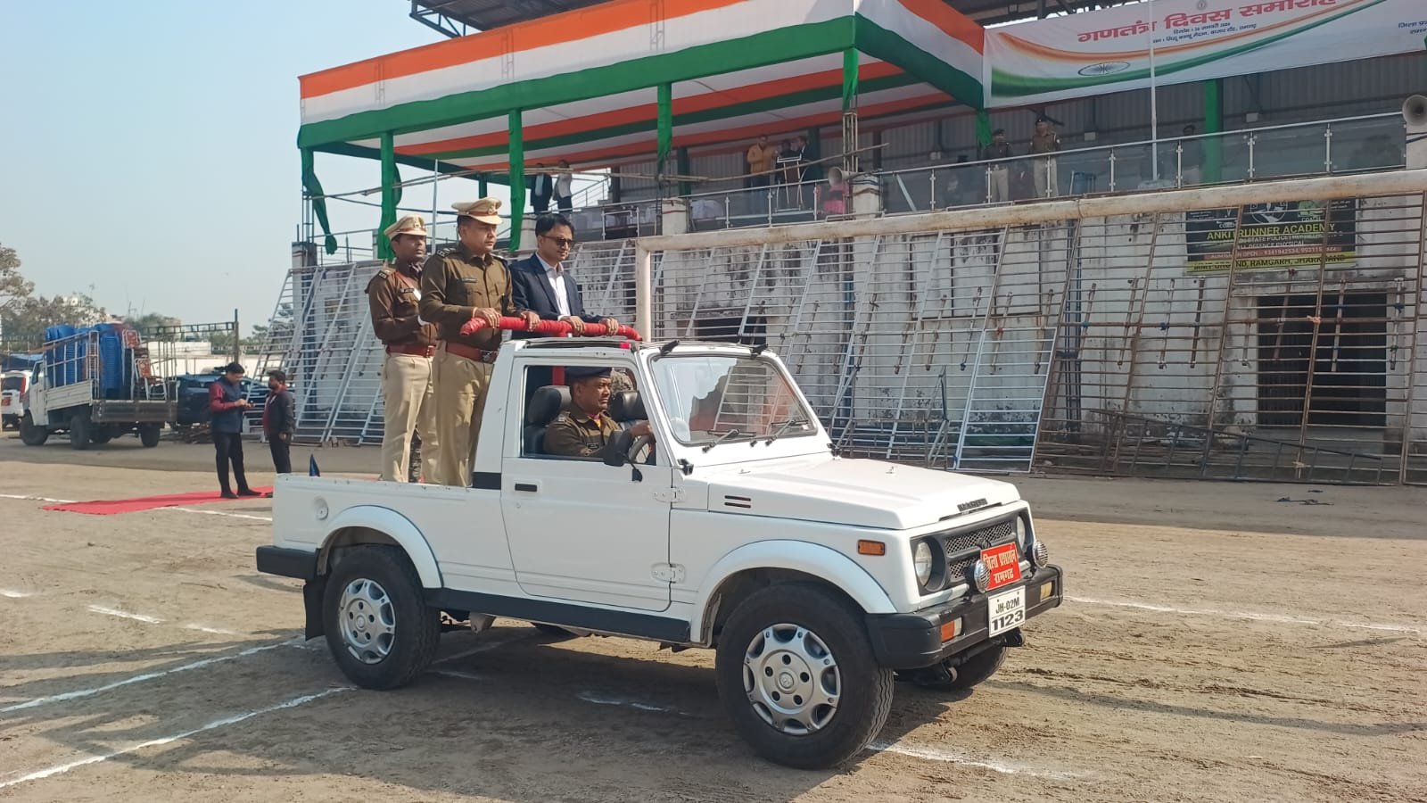 गणतंत्र दिवस को लेकर सिदो कान्हू मैदान में हुआ अंतिम अभ्यास