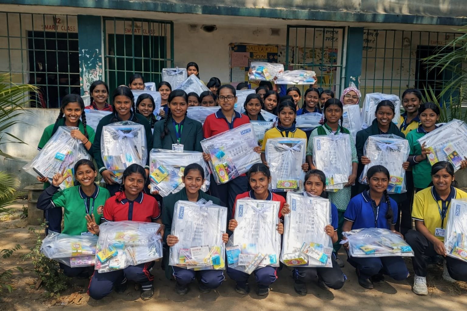 बिहार फाउंड्री एंड कास्टिंग्स लिमिटेड द्वारा स्कूल में ड्रॉइंग किट का वितरण