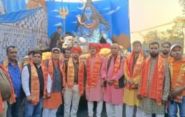 महाशिवरात्रि पर गाजे बाजे के साथ हॉस्पिटल कॉलोनी से निकली भगवान शिव की बारात