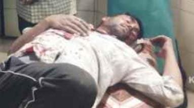 अज्ञात वाहन के चकमा देने से बाइक सवार हुआ घायल, रेफर