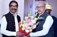 झारखंड विधानसभा परिसर में मुख्यमंत्री और विधानसभा अध्यक्ष का स्वागत