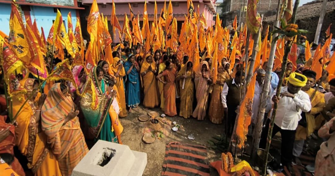 श्री श्री 1008 हनुमान प्राण प्रतिष्ठा सह-रुद्र यज्ञ पांच दिवसीय महायज्ञ के भूमि पुजन