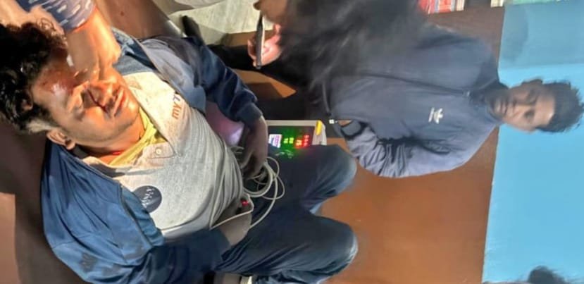 रामगढ़ बिजुलिआ रेलवे ओवरब्रिज पर भीषण सड़क दुर्घटना