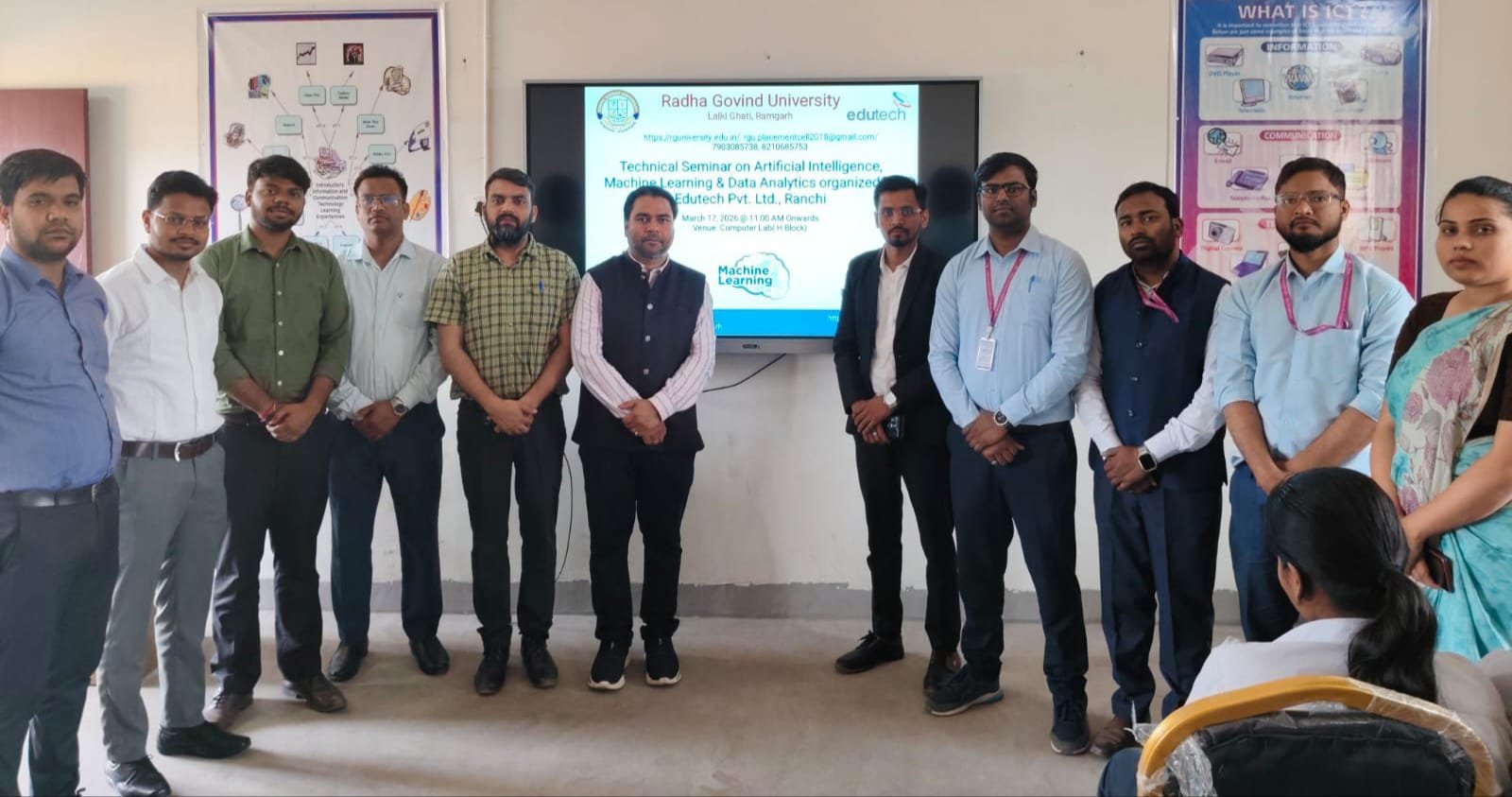 राधा गोविन्द विश्वविद्यालय में कृत्रिम बुद्धिमत्ता विषयक तकनीकी संगोष्ठी का आयोजन