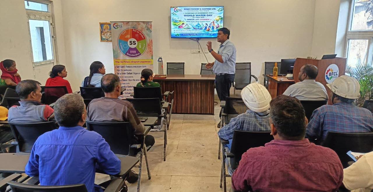 विश्व जल दिवस पर बिहार फाउंड्री एंड कास्टिंग लिमिटेड में जागरूकता अभियान