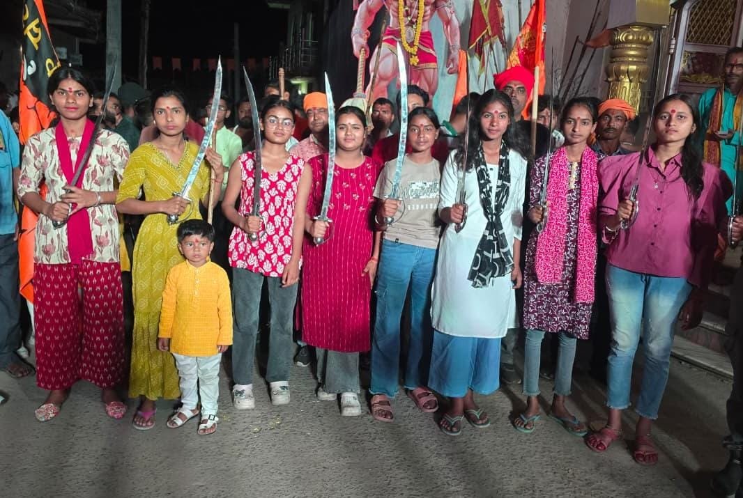 भदानीनगर में लगे जय श्रीराम के जयकारे
