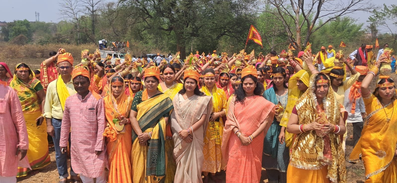छत्तर में नौ दिवसीय श्री श्री 108 रुद्र महायज्ञ कलश यात्रा के साथ शुरू