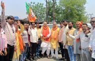 भाजपा के क्षेत्रीय महामंत्री का मतकामा चौक पर हुआ स्वागत