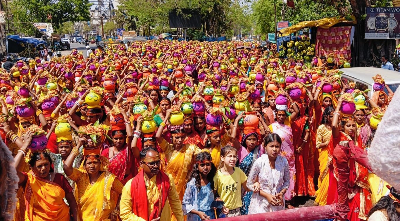 कैथा महादेव मंदिर में पांच दिवसीय रुद्र प्राण प्रतिष्ठा महायज्ञ का शुभारंभ