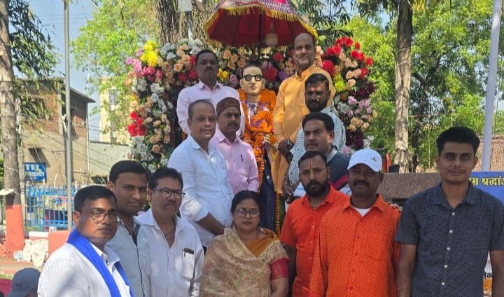 भाजपा कार्यकर्ताओं ने श्रद्धापूर्वक मनाई बाबा साहब की 135 वीं जयंती
