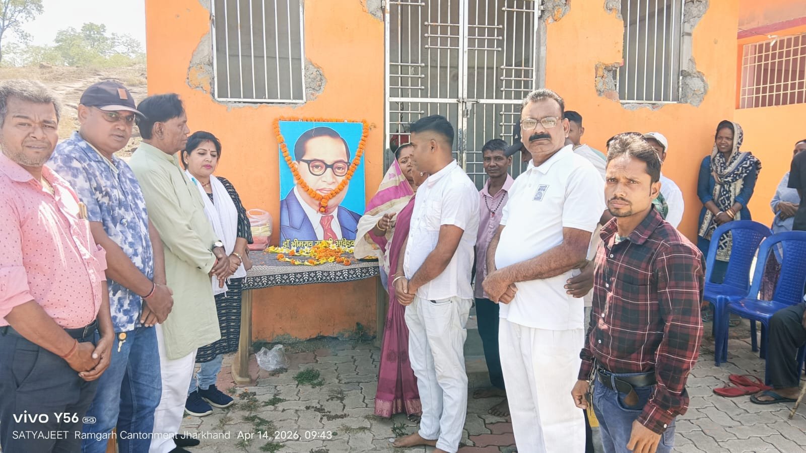 हिन्दू जागरण मंच ने दलित बस्ती में मनाया आंबेडकर जयंती