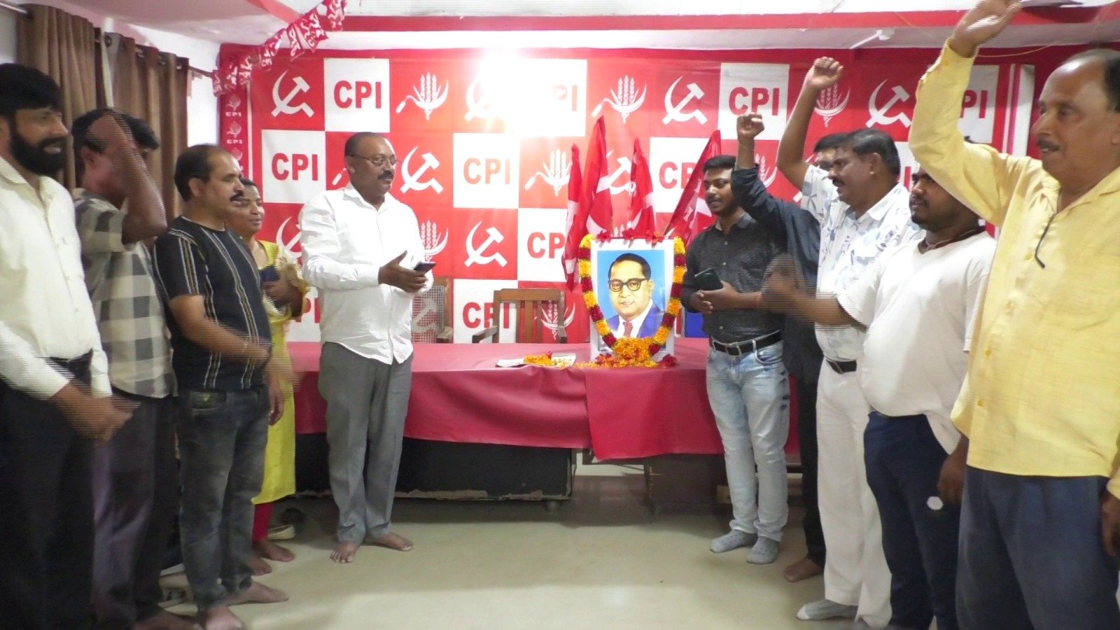 भाकपा राज्य कार्यालय में डॉ अंबेडकर की जयंती मनी