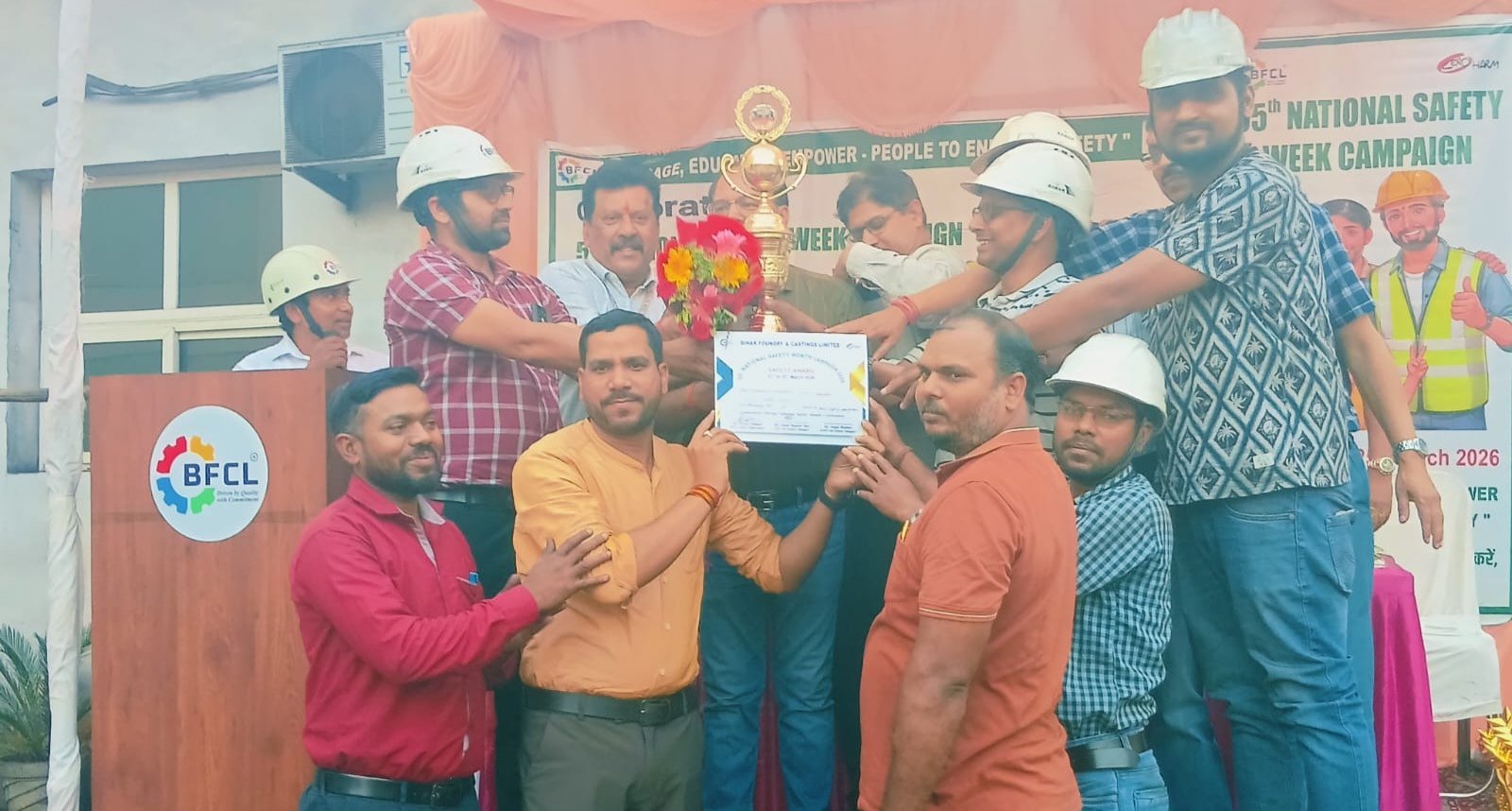 बिहार फाउंड्री एंड कास्टिंग्स लिमिटेड में 55 वें राष्ट्रीय सुरक्षा माह 2026 समापन