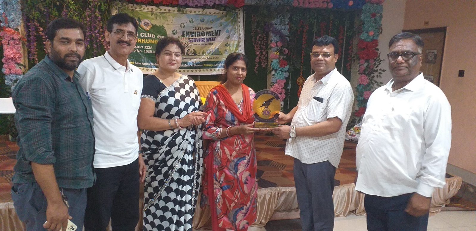 लायंस क्लब भुरकुंडा को मिला बेस्ट क्लब का पुरस्कार