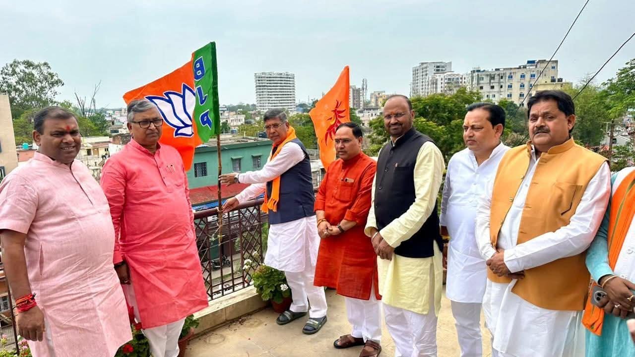 धूमधाम और उल्लास से मनाया गया भाजपा का स्थापना दिवस