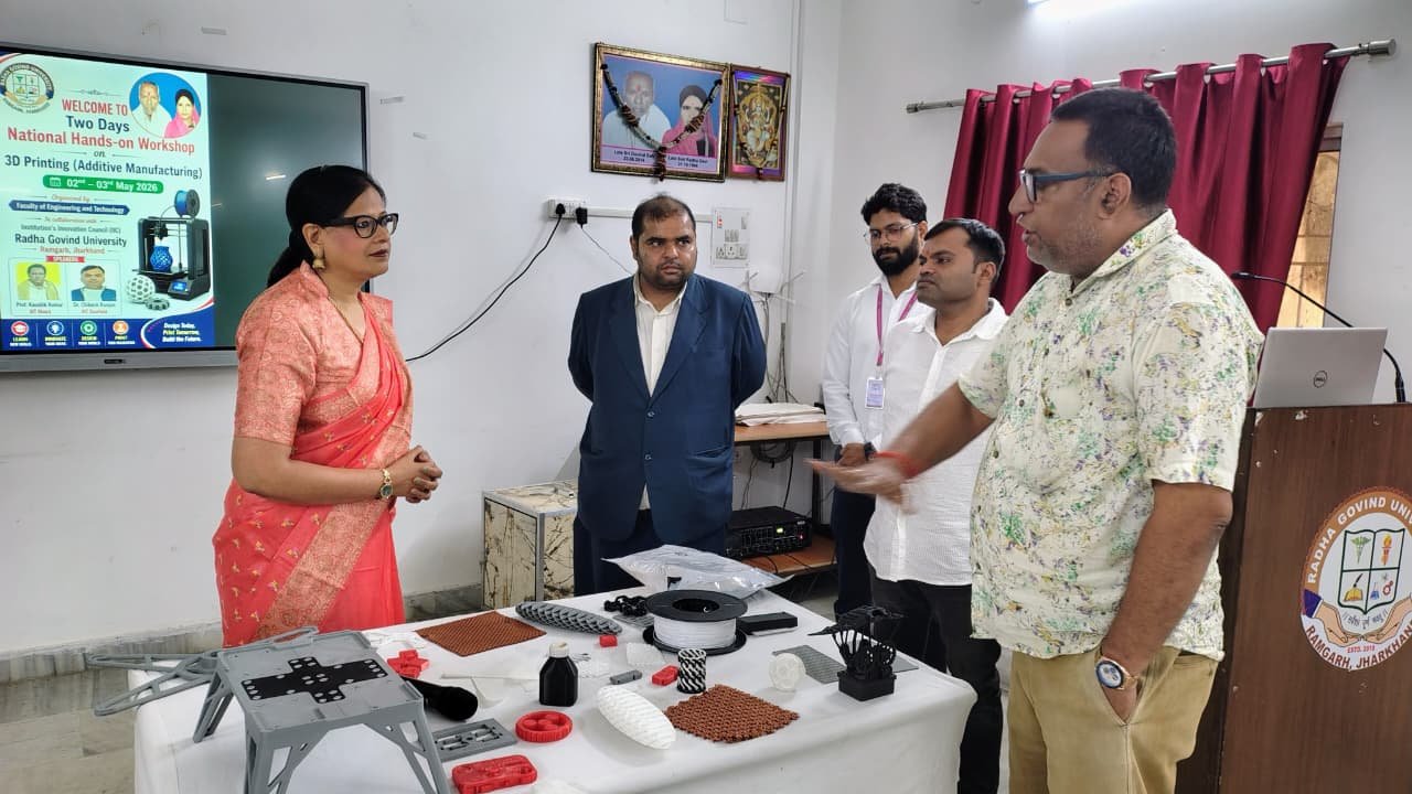 राधा गोविन्द विश्वविद्यालय में एडिटिव मैन्युफैक्चरिंग पर दो दिवसीय कार्यशाला आयोजित