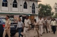 बकरीद को लेकर ओपी पुलिस ने निकाला फ्लैग मार्च