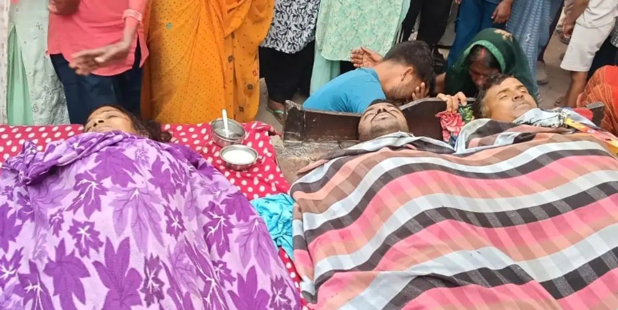 हजारीबाग में दर्दनाक हादसा: एक परिवार के तीन लोगों की मौत 