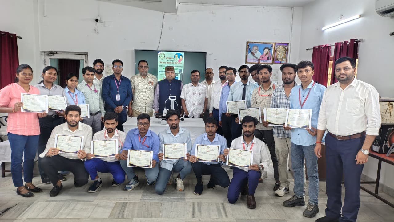राधा गोविन्द विश्वविद्यालय में एडिटिव मैन्युफैक्चरिंग (3डी प्रिंटिंग) दो दिवसीय कार्यशाला का समापन