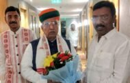 बड़कागांव विधायक ने केंद्रीय कानून एवं न्याय मंत्री अर्जुन राम मेघवाल से की मुलाकात