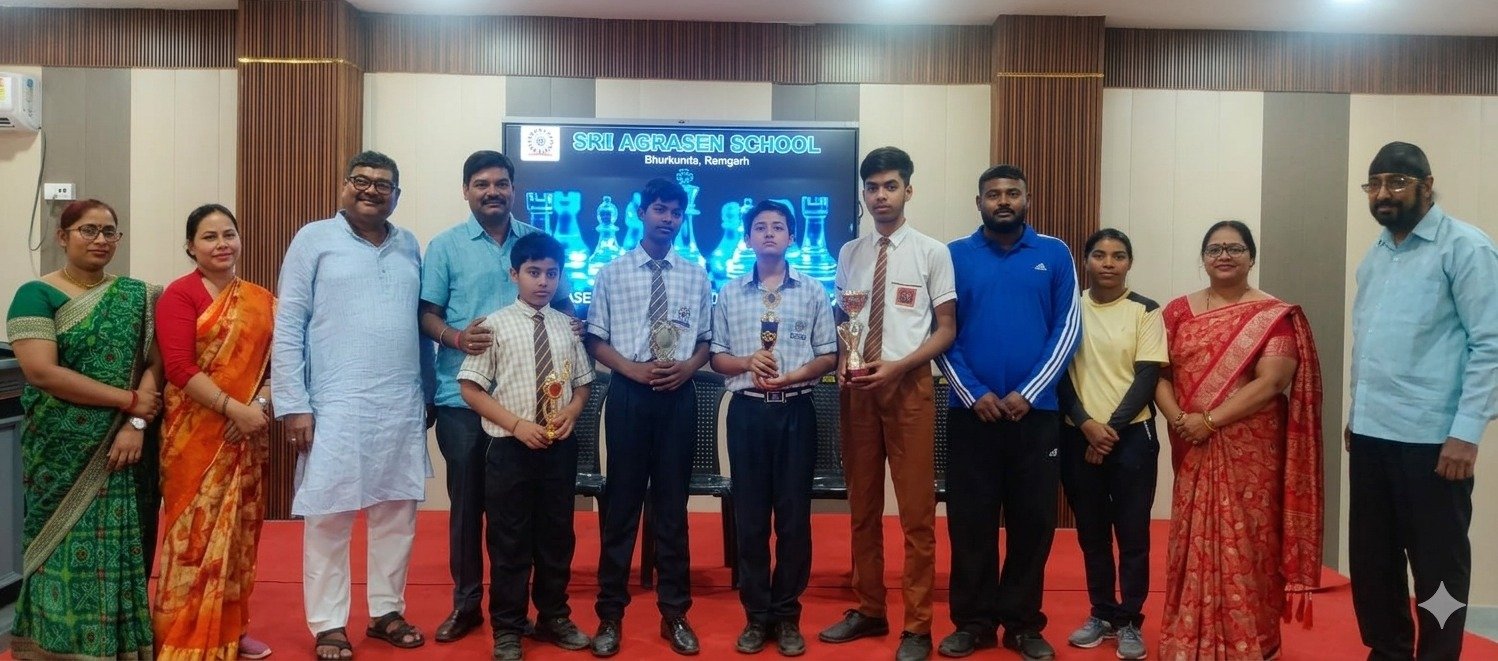 अंशु गुप्ता बना श्री अग्रसेन स्कूल का चेस चैंपियन
