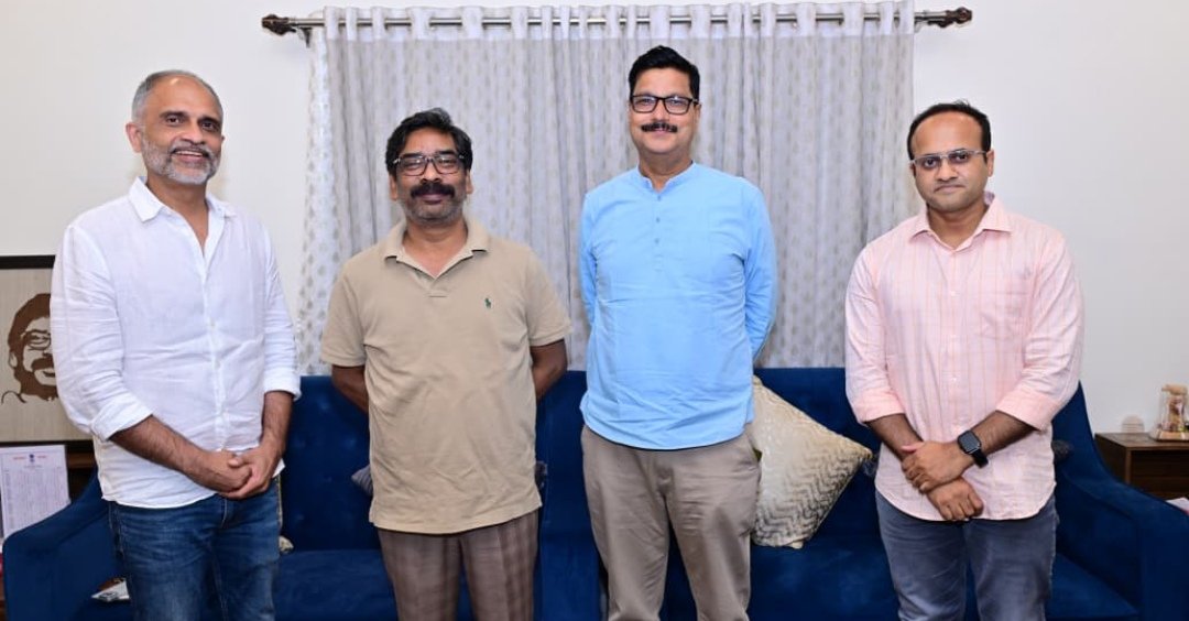 अजीम प्रेमजी फाउंडेशन के सीईओ मुख्यमंत्री हेमन्त सोरेन से मुलाकात की