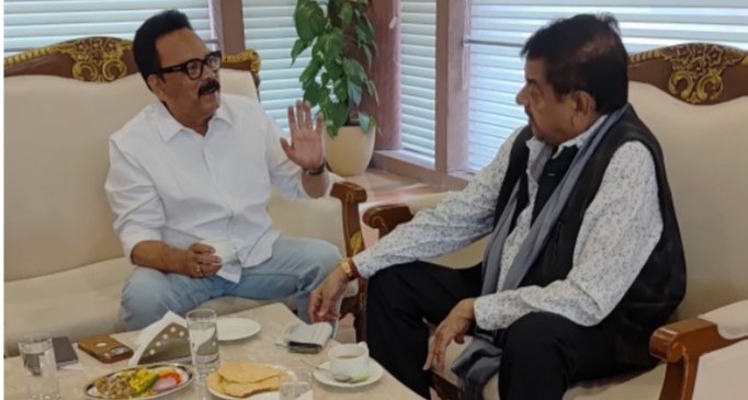 सांसद सुखदेव भगत और सांसद शत्रुघ्न सिन्हा दिल्ली में बैठक कर, किया एजेंडे पर चर्चा