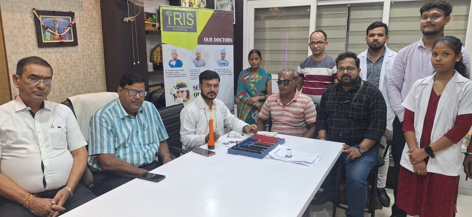बगड़िया ब्रदर्स ग्रुप द्वारा आंखों की जांच के लिए शिविर का आयोजन