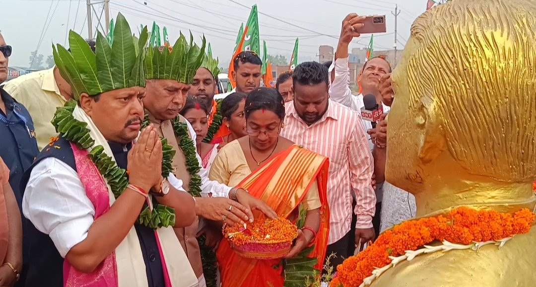 भाजपा के राष्ट्रीय अध्यक्ष नितिन नवीन का रामगढ़ जिले में हुआ जोरदार स्वागत