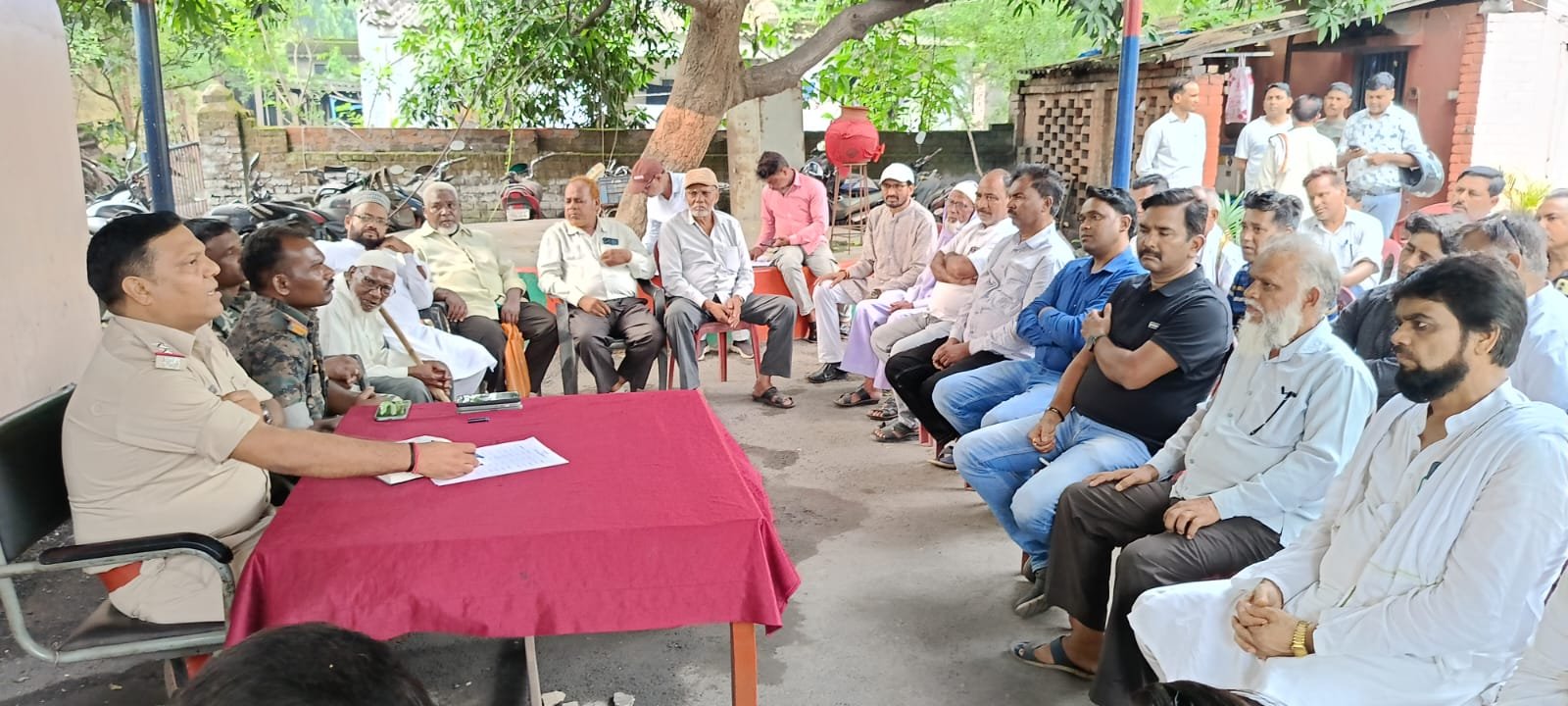 मोहर्रम को लेकर भदानी नगर ओपी में शांति समिति की बैठक