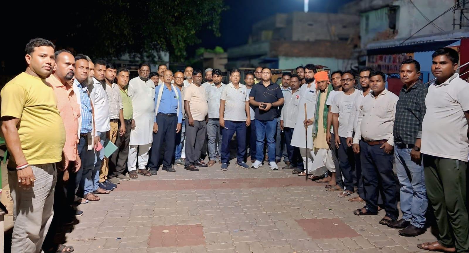 च़ैनगडा दुर्गा मंदिर परिसर में मोहर्रम को लेकर बैठक