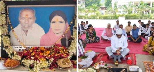 राधा गोविन्द विश्वविद्यालय में संस्थापक स्व.गोविंद साह एवं स्व. राधा देवी की पुण्यतिथि श्रद्धापूर्वक मनाई गई