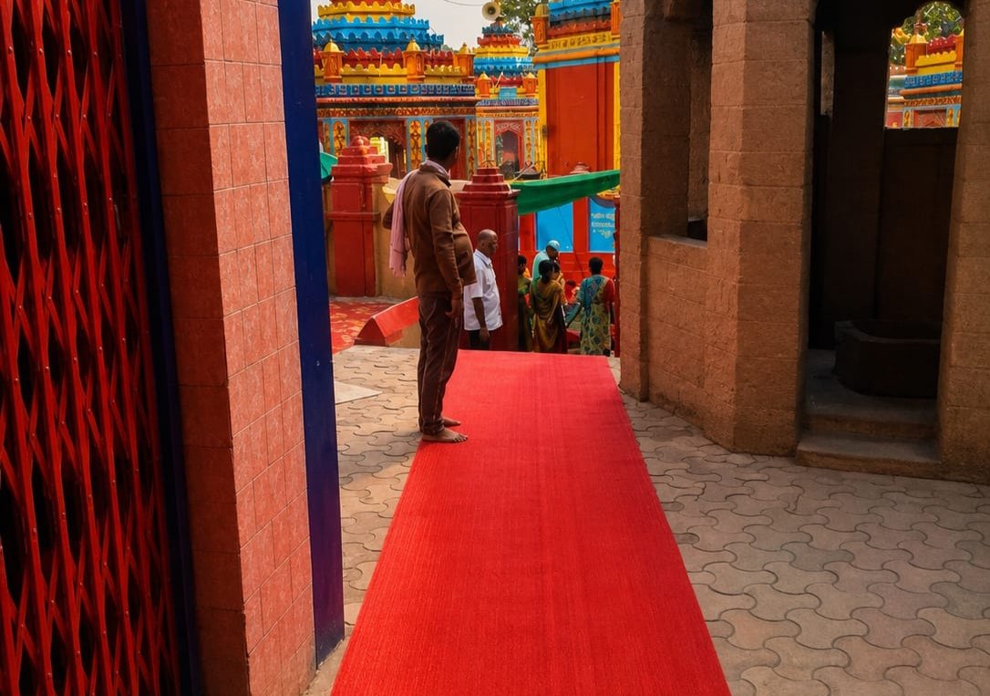 सीसीएल द्वारा रजरप्पा मंदिर में श्रद्धालुओं की सुविधा हेतु मैट की व्यवस्था