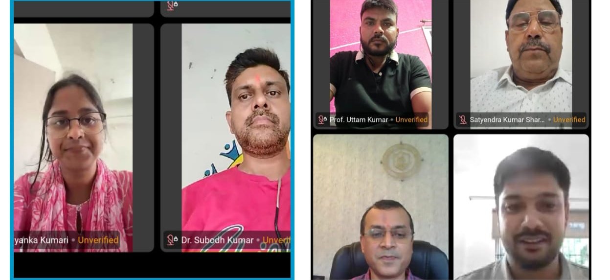 चितरपुर महाविद्यालय के प्राध्यापकों ने रांची में आयोजित वेबीनर में हिस्सा लिया