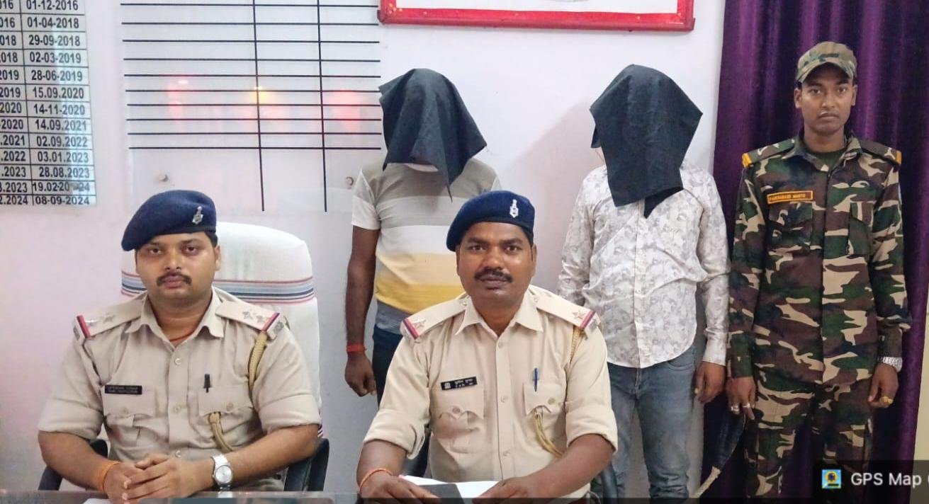 भुरकुंडा पुलिस ने दो वारंटियों को भेजा जेल