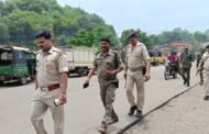 प्रहरी के तहत भुरकुंडा पुलिस ने की पैदल गस्त