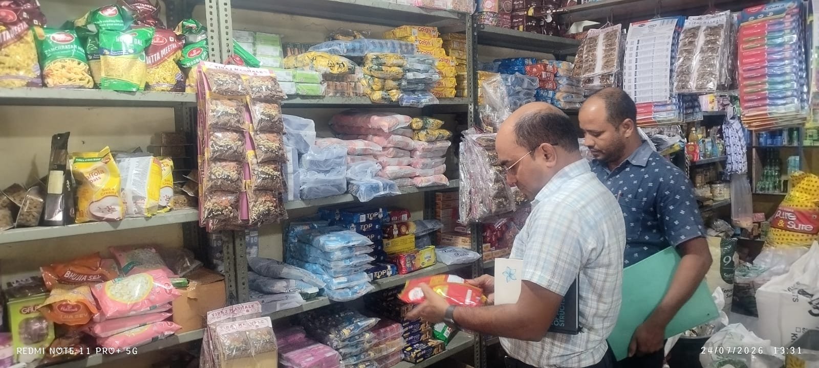 खाद्य सुरक्षा विभाग का औचक जांच अभियान,मिलावटी खाद्य पदार्थों पर कड़ी कार्रवाई
