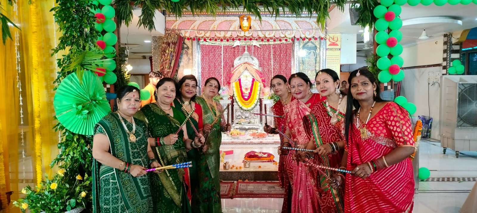 श्री रानी सती दादी मंदिर में झूला एवं सिंघारा उत्सव धूमधाम से मनाया गया