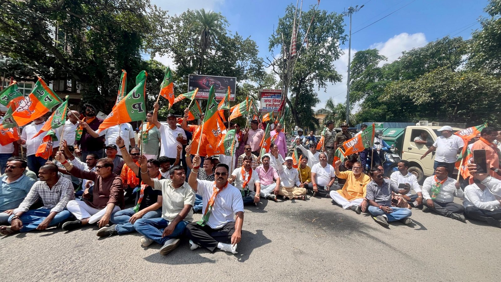 हजारीबाग में भाजपा का बंद शांतिपूर्वक संपन्न:विवेकानंद सिंह