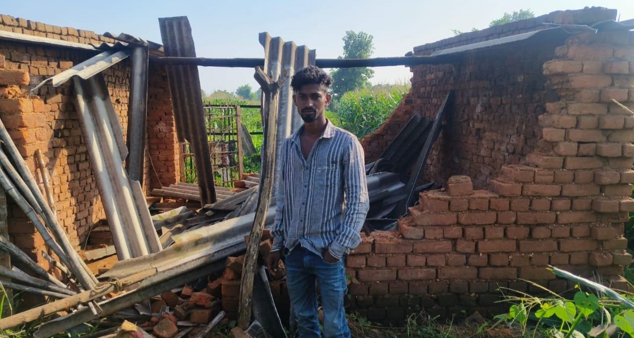जंगली हाथियों के झुंड ने मचाया उत्पात, मक्के की फसल रौंदी, घर और ड्रिप पाइपलाइन क्षतिग्रस्त