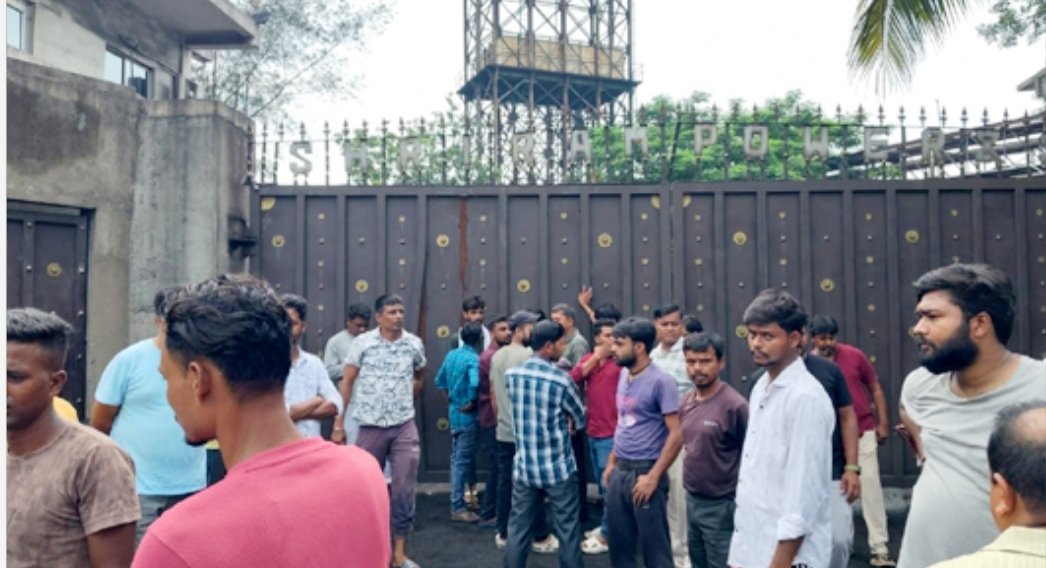 श्रीराम पावर एंड स्टील प्लांट में हुई दुर्घटना में घायल मजदूर की हुई मौत