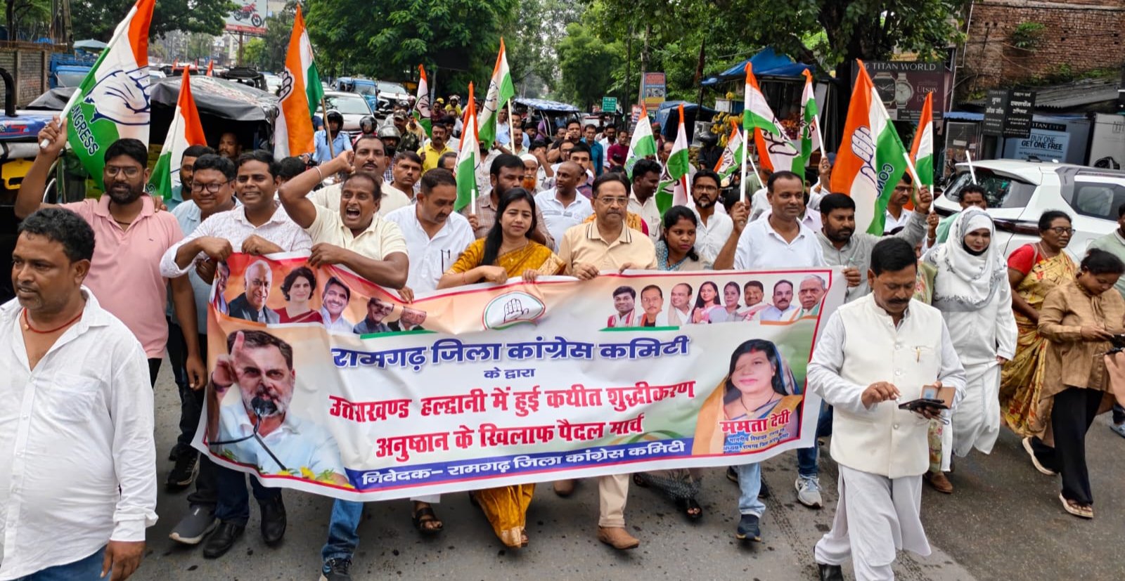 हल्द्वानी की घटना के विरोध में रामगढ़ कांग्रेस का सत्याग्रह