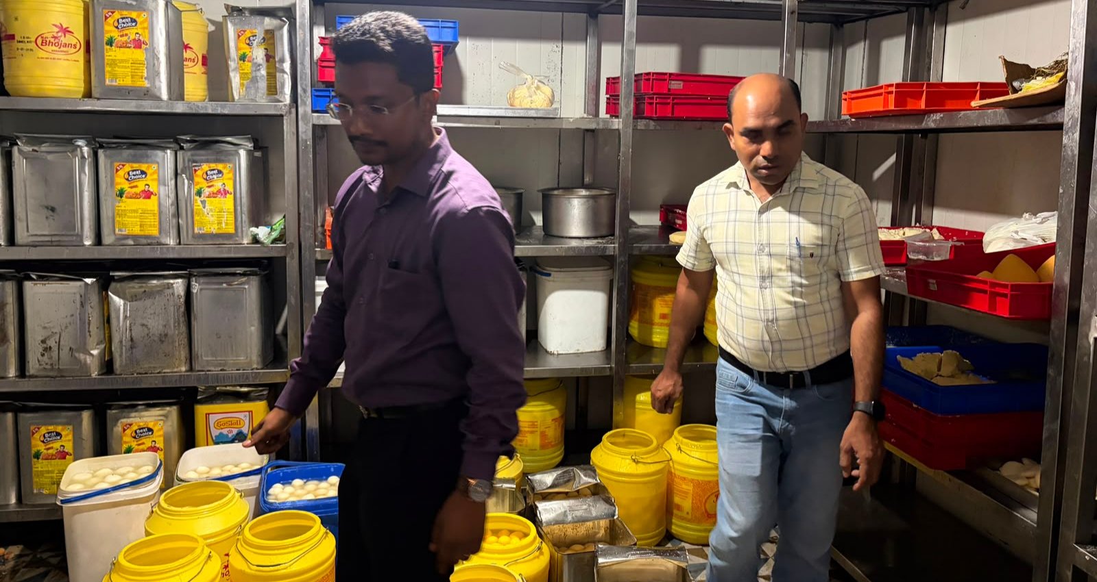 खाद्य सुरक्षा विभाग द्वारा औचक जांच अभियान