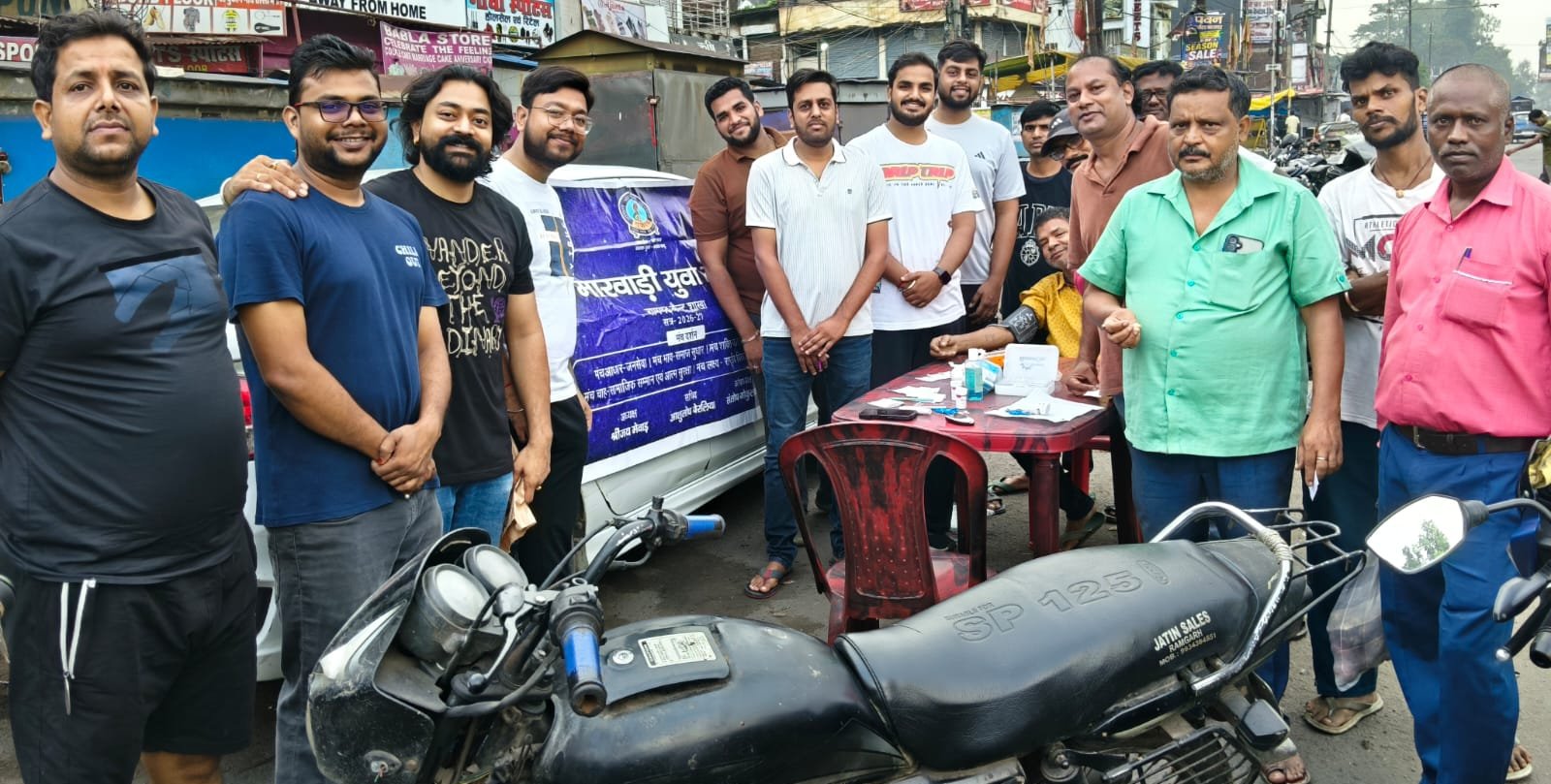 विश्व प्राथमिक स्वास्थ्य दिवस पर मारवाड़ी युवा मंच ने लगाया डी-क्लब कैंप, 73 लोगों की हुई निःशुल्क जांच